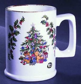 Arthur Wood Christmas Tree Mug(s) Sponged Brown Rim England