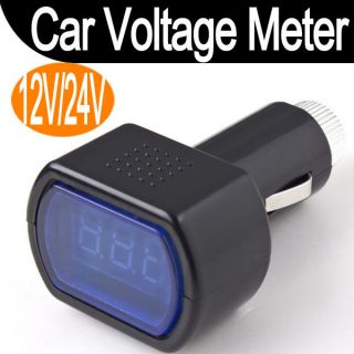 Digital LED Auto Car TRUCK SYSTEM Voltmeter Gauge Voltage Volt Meter