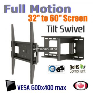PLASMA LCD LED TV CORNER WALL MOUNT FULL MOTION