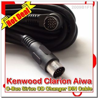 Kenwood Clarion C Bus Aiwa Sirius CD Changer SAT DIN Cable 13 PIN DVD