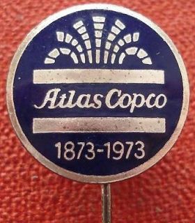 Sweden advertising pin Atlas Copco industrial mining air compressor