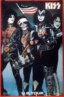 Kiss 76 U.S. Tour 1976 22x33 poster Gene Simmons