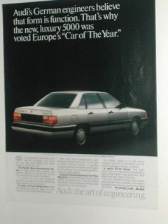 1983 Audi ad, Audi 5000S