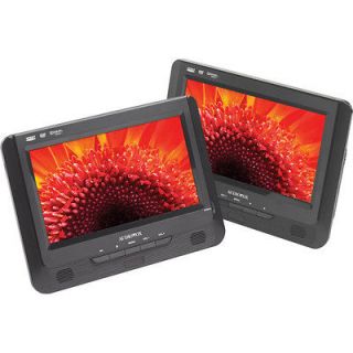 Audiovox D9121ESK  9 Dual Widescreen Portable DVD Players New