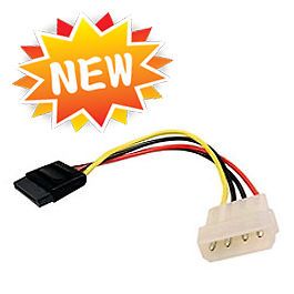 Pin IDE To Serial ATA SATA 15 Pin Power Cable 6 Adapter