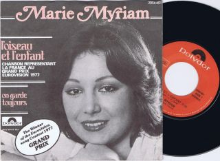 MARIE MYRIAM Loiseau Et Lenfant German 45PS 1977 Eurovision