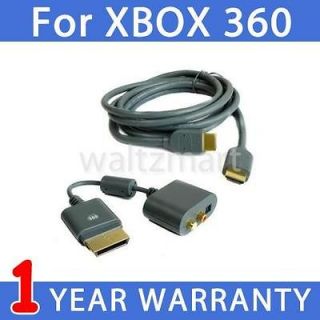 HDMI AV Cord + Optical RCA Audio Toslink Adapter Cable for Xbox 360
