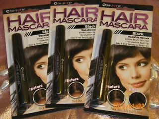 NU PORE HAIR MASCARA (3) INSTANT TOUCH UP COLOR*BLACK