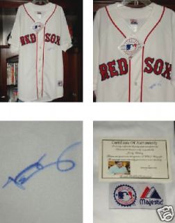JACOBY ELLSBURY AUTOGRAPHED JERSEY (RED SOX) W/ PROOF