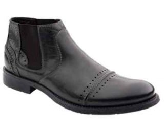 NIB Bacco Bucci Borelli Boot in Black Leather