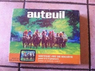 AUTEUIL great french vintage horse racing simulation game RARE & great