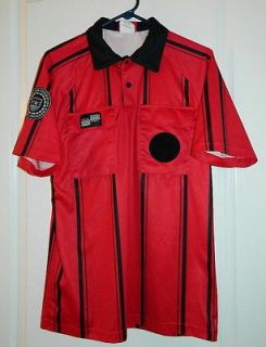 OFFICIAL SPORTS INTERNATIONAL Soccer Referee Red Black Jersey Size