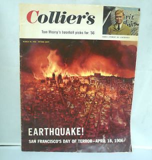 VINTAGE COLLIERS MAGAZINE SAN FRANCISCO EARTHQUAKE OF 1906   VERY