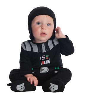 Infant Baby Darth Vader Star Wars Halloween Fancy Dress Costume