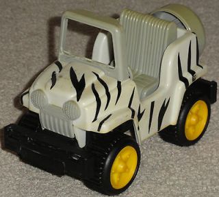 Off Road Tire Zebra Stripes Safari Jungle Zoo Jeep Car Vehicle Toy