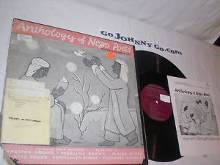 Various Artists/Anthol​ogy of Negro Poetry/LP vinyl record/g+