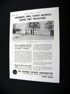 Herman Nelson North Avondale School Cincinnati print Ad