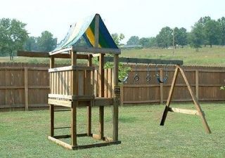 BUILD A PLAYSET FORT PLAYHOUSE SWINGSET WOOD PLANS, Special Design