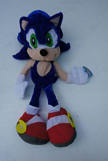 Toy Network Sonic Hedgehog Character Toy Blue Tan Red Shoes Soft Plush