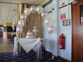 CAKE TABLE ARCH BALLOONS TULLE BOWS/ type 1