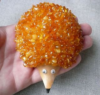 Genuine Real BALTIC AMBER Huge Hedgehog