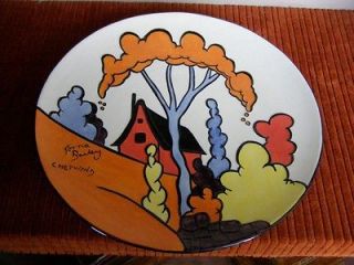 Lorna Bailey Signed Old Ellgreave Hand Painted Charger   Chetwynd