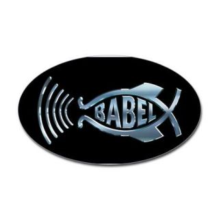 Hitchhikers Guide To The Galaxy BABEL FISH Icon Oval STICKER Decal