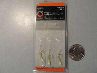 CELSIUS ICE SQUIRT FISHING JIG LURE TACKLE GEAR BAIT CE ISQ100 GLOW