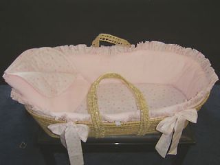 Custom Replacement Moses Basket Bedding Set