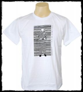 Banksy Prisoner Barcode GUYS Stencil Digital Man T Shirt Art Sz M