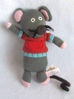 Latitude Enfant MARIE Gray MOUSE Rat Knit Plush Stuffed Lovey Baby Toy