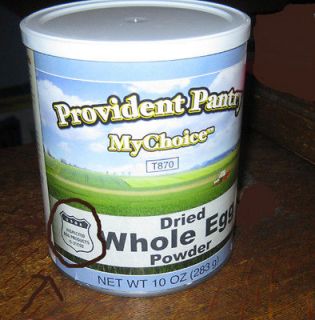 NIP 10 oz Dried WHOLE EGG Powder PROVIDENT PANTRY MyChoice IN STOCK