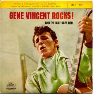 RARE GENE VINCENT ROCK AND ROLL FRENCH 50S EP CAPITOL