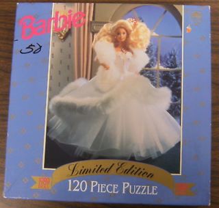 1989 Barbie Doll 120 Pc. Golden Jigsaw Puzzle Complete