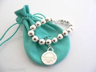 Tiffany & Co Return to Tiffany Silver 10 MM Ball Bead Round Bracelet