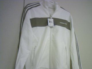 New Adidas Nizza Legacy Fleece Jacket White Size Large