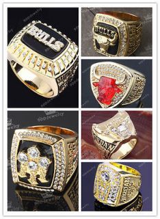 Chicago Bulls Michael Jordan NBA Championship Ring Replica Souvenir