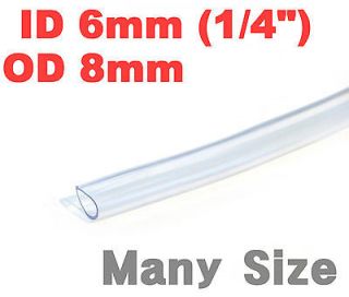 ID 1/4 6mm 3M Clear PVC Hose Tube Pipe Flexible Plastic Tubing