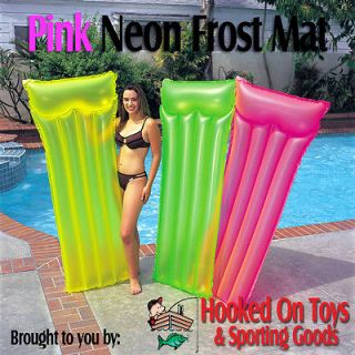Intex Neon Frost Mat Pool Float Raft Pink   72x30 in