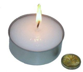 10 Pack Giant Tea Light Candle 5.5cm Dia 2cm Tall Large Flame 9 Hours