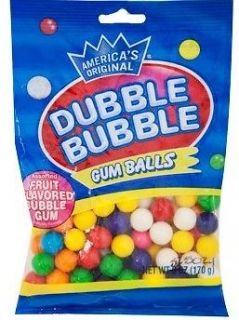 NIP Gumballs Refill 5.5 Oz. Dubble Bubble Fruit Flavor Gum Balls
