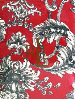 Ralph Lauren Tablecloth Holiday Christmas Hayley Red Green Ivory 70 Rd