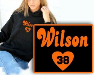 BRIAN (heart) WILSON Womens SF GIants HOODIE SWEATSHIRT