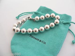 Tiffany & Co Sterling Silver 10 MM Ball Bead Bracelet Bangle