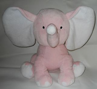 Large 13 Pink Baby Elephant Stuffed Plush Animal Huge Ears Doll