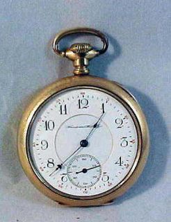 Antique Hampden Pocket Watch 17Jewel Lever Set