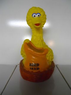 VINTAGE 1980s Illco Sesame Street Big Bird Bank Bird Seed