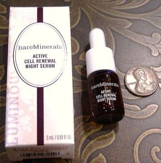 Bare Escentuals ACTIVE CELL RENEWAL NIGHT SERUMDeluxe Sample .10Fl