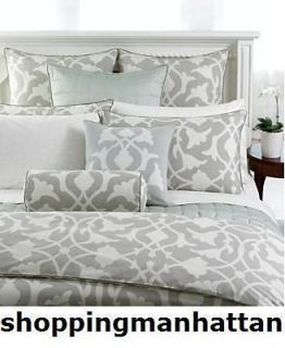 Barbara Barry KING 4pc Flat Fitted Pillowcases POETICAL STITCH Oatmeal