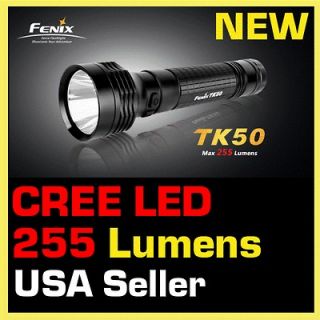 TK50 Cree LED 255 Lumen Waterproof Flashlight   Fenix Dealer   D Batt